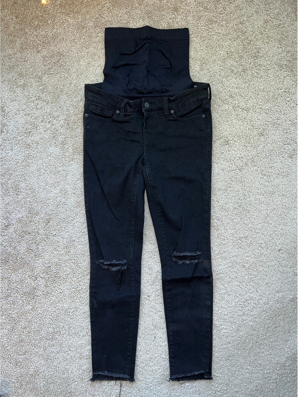 maternity Blanqi Denim jeans 8 black skinny